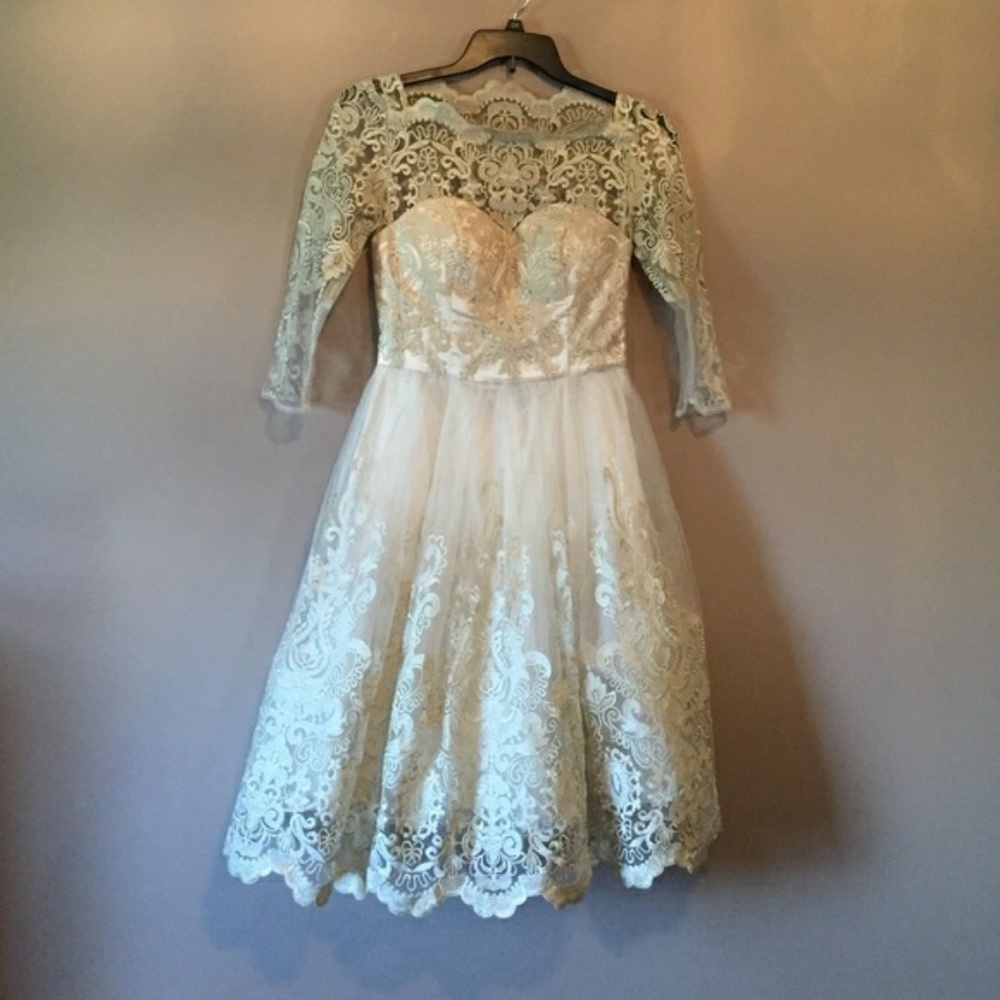 Gilded Grace lace dress